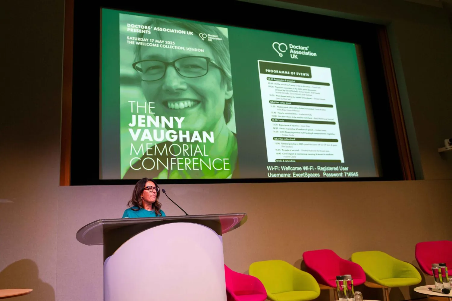 DAUK chair Helen Fernandes opens the Jenny Vaughan Memorial Conference