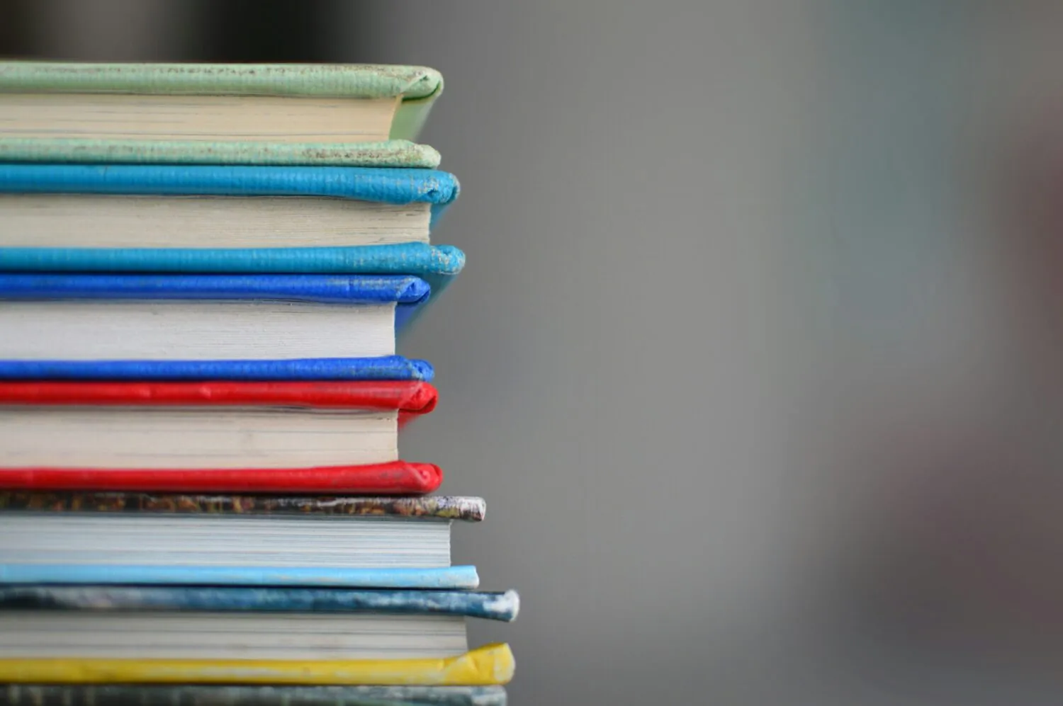 A stock image of a pile of books