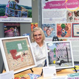 The Threads of Survival display at the DAUK conference