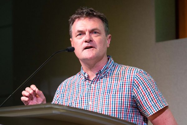 Dr Steve Taylor, DAUK GP co-lead, speaking at a conference