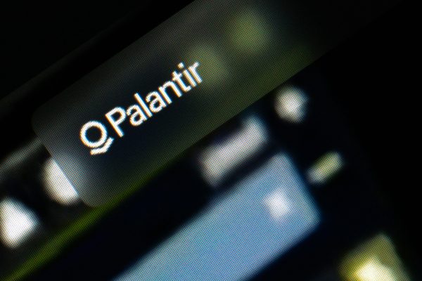 Abstract view of Palantir displayed on a dark interface
