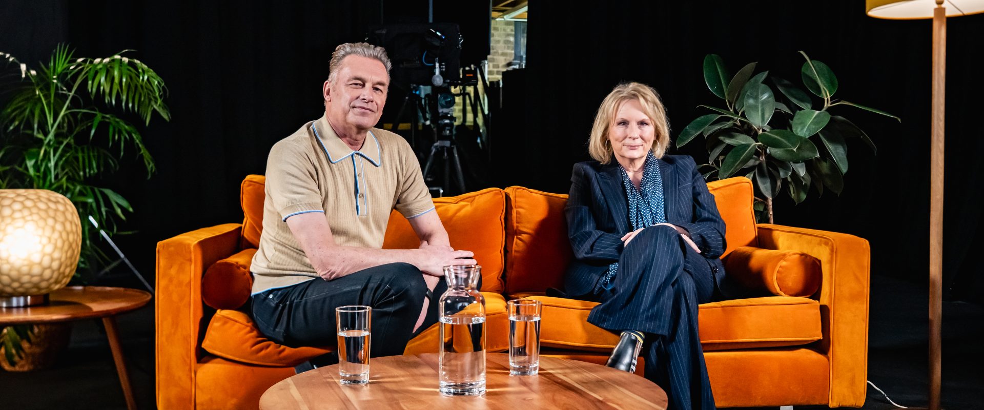 Environmental activist Chris Packham and actor Jennifer Saunders at a screening of the People's Emergency Briefing