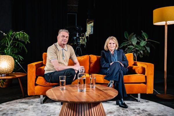 Environmental activist Chris Packham and actor Jennifer Saunders at a screening of the People's Emergency Briefing