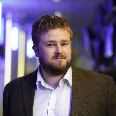 Head and shoulders photo of Mark Thompson, specialist health producer at Sky News